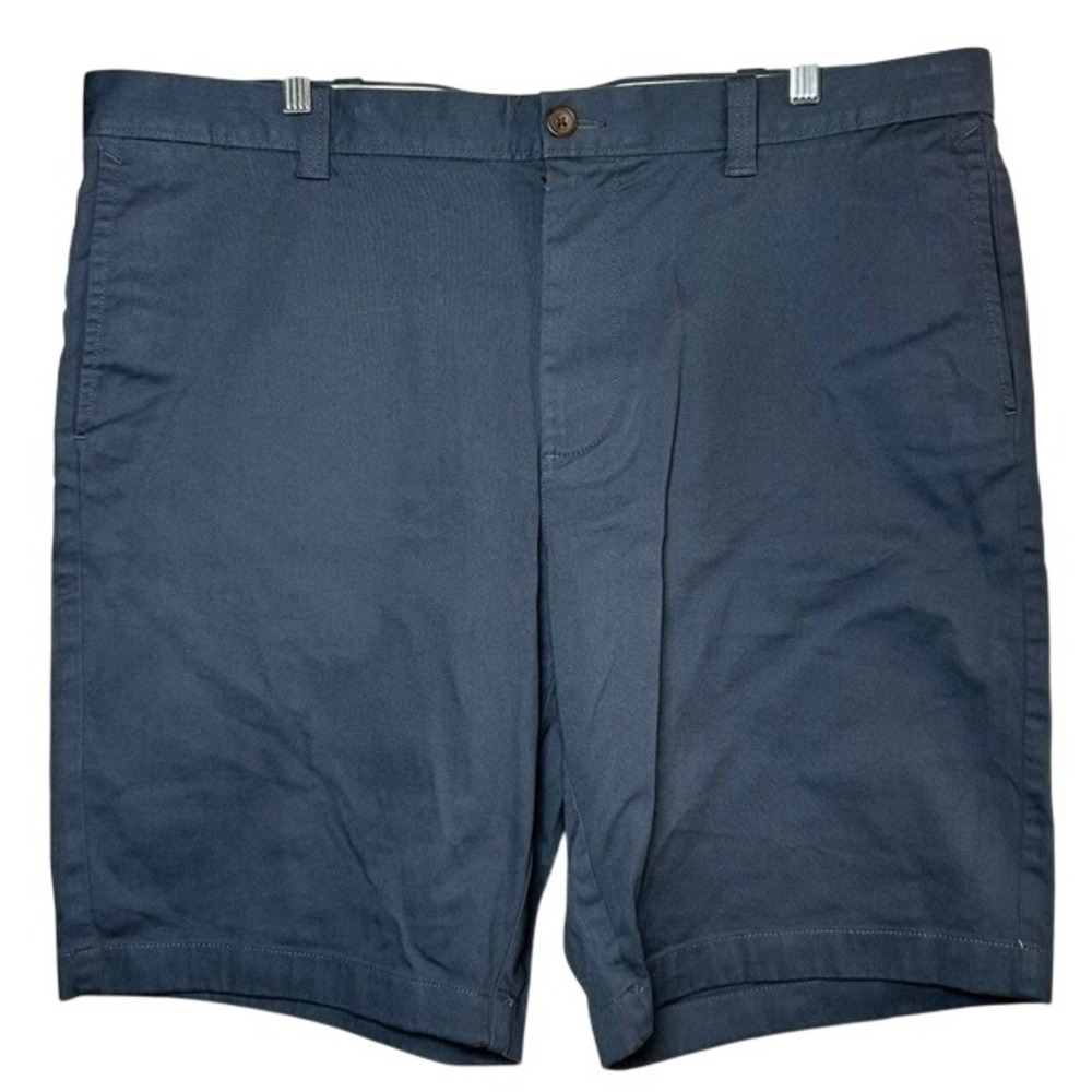 NWT J. Crew Men's Blue Gray Chino Flat Front Shorts 40 Inseam 11" $60